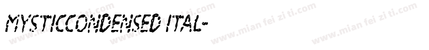MysticCondensed Ital字体转换